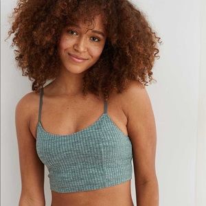 Aerie Chill Ribbed Longline Bralette